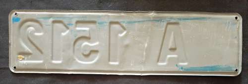 OLD LESOTHO  VEHICLE NUMBER PLATE