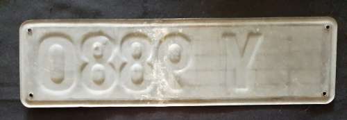 OLD LESOTHO  VEHICLE NUMBER PLATE