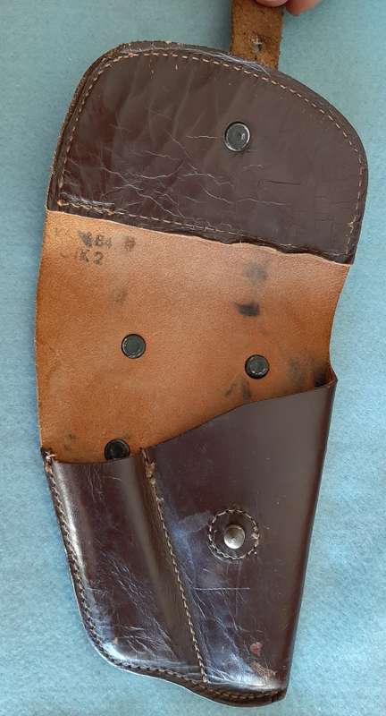 CZECHOSLOVAKIA LEATHER FLAP HOLSTER FOR THE 7.65 X 17 MM CZ 50 AND CZ 70 PISTOL
