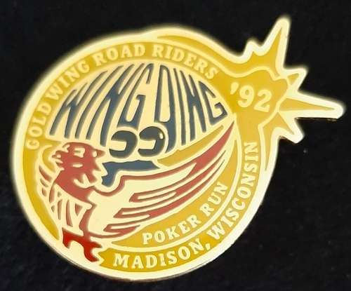 USA - AMERICAN BIKER RALLY METAL BADGE - PIN INTACT