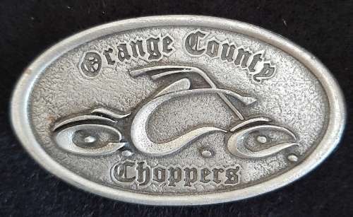 USA - AMERICAN BIKER RALLY METAL BADGE - MAGNET INTACT