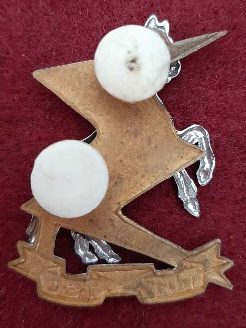 SADF LEFT FACING COLLAR BADGE / ALSO USED ON BERET  - PINS INTACT
