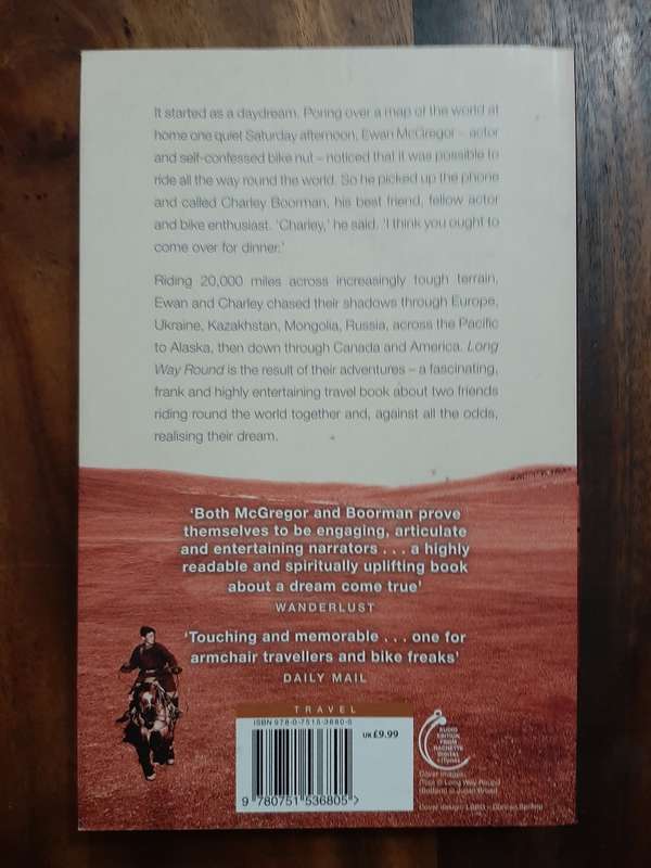 EWAN McGREGOR & CHARLEY BOORMAN - LONG WAY ROUND  -SPHERE  SOFTCOVER  12.5 X 19.7 CM
