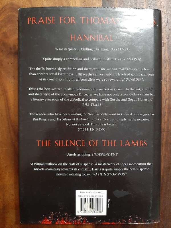 THOMAS HARRIS - HANNIBAL RISING - HARDCOVER WILLIAM HEINEMAN 24 X 15.6 CM