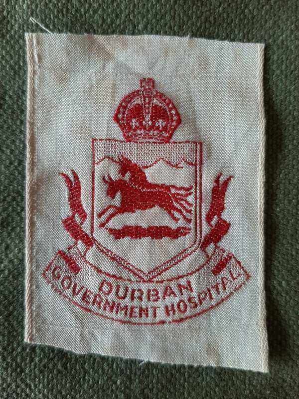 WW2 ERA - DURBAN GOVERNMENT HOSPITAL BADGE