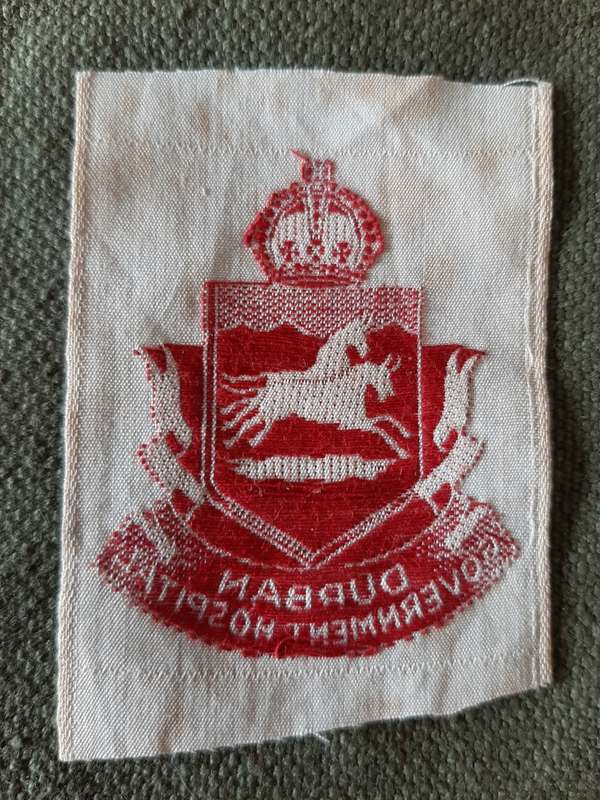 WW2 ERA - DURBAN GOVERNMENT HOSPITAL BADGE
