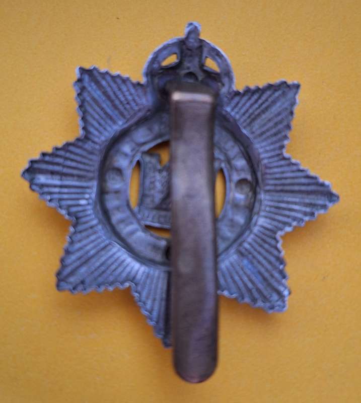 BRITAIN  - POST 1903 - bi/m DEVONSHIRE  REGIMENT CAP BADGE -   SLIDER INTACT