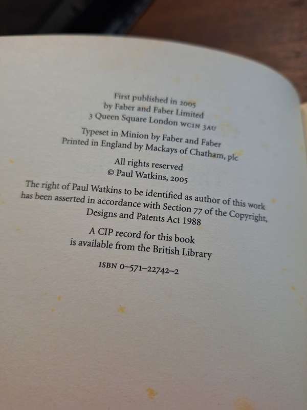 THE ICE SOLDIER - PAUL WATKINS - 260 PAGES HARDCOVER (21 X 15.5CM)