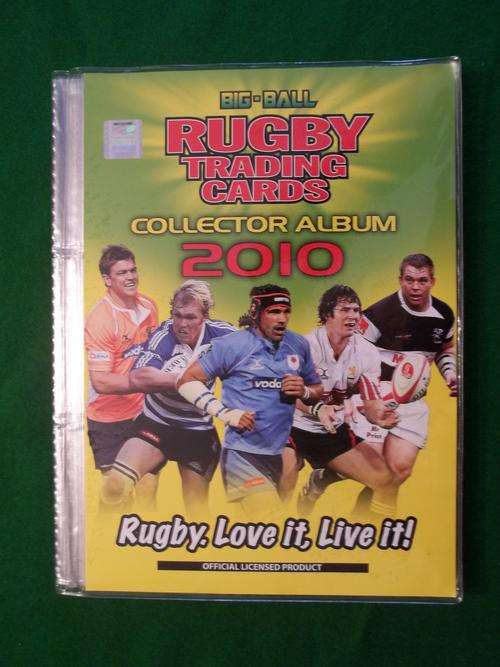 BIG BALL RUGBY TRAIDING CARDS 2010 ALBUM WITH ALL 219 CARDS