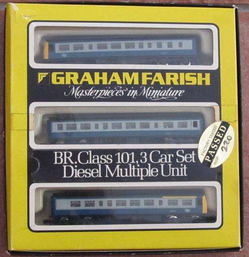 graham farish, DMU, N Gauge, BR, Class 101, train, toy, 