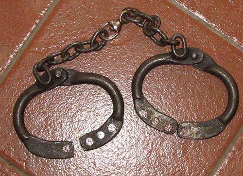 SAP, fetters, legiroons, chain gang, prison, jail, cuffs, manacles