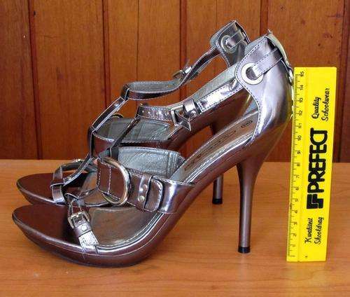 high heels, silver, sandals, ladies, shoes, women