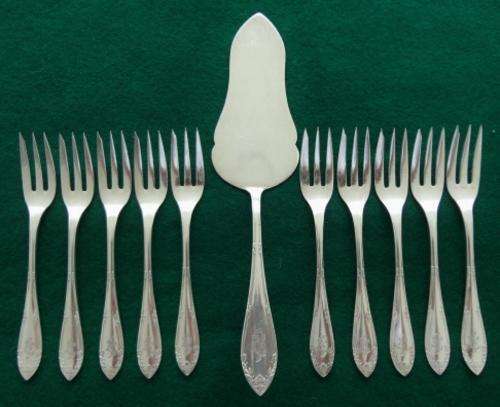German 800 Silver Pastry Service By Robbe And Berking