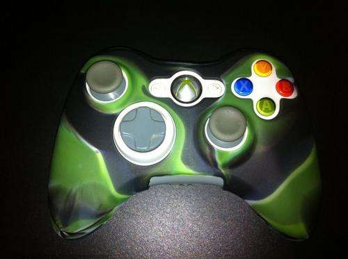 Silicon Skin *ARMY* GREEN-BLACK for XBOX360 Controller- FREE DELIVERY (BRAND NEW)