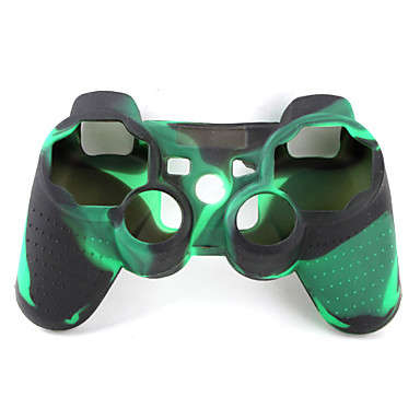 Silicon Skin *DARK GREEN & BLACK* for PS3 Controller (BRAND NEW)