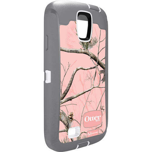 Samsung Galaxy S4 :OtterBox Defender Series Case *PINK & GRAY REAL TREE CAMO* ( BRAND NEW) IN STOCK!