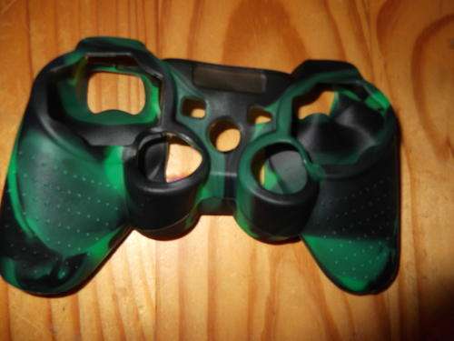 PS3 *Army* Black- DARK Green Silicon Cover for Controller  IN STOCK!