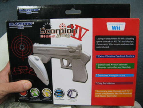Wii Scorpion Gun 4 (BRAND NEW) GREAT ITEM!