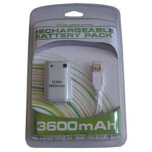 XBOX 360 Rechargeable Battery Pack Kit * White* (BRAND NEW) IN STOCK!