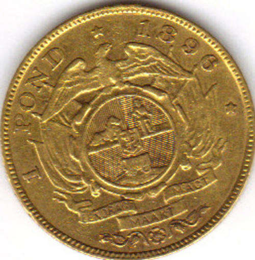 GOLD 1896 ZAR Kruger Pond