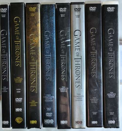 DVD Lot 1 - Game of Thrones Season 1 to 8