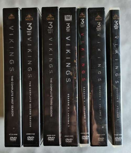 DVD Lot 2 - Vikings Series 1 to 5