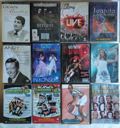 DVD Lot 9 - Mix Lot of Music DVDs