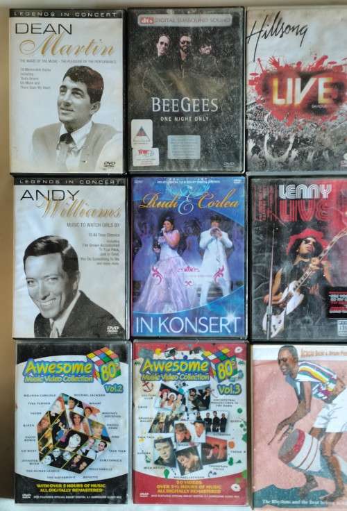 DVD Lot 9 - Mix Lot of Music DVDs