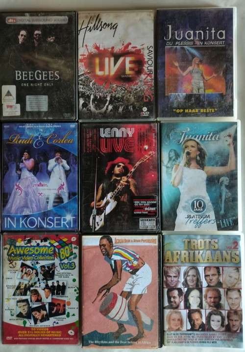 DVD Lot 9 - Mix Lot of Music DVDs