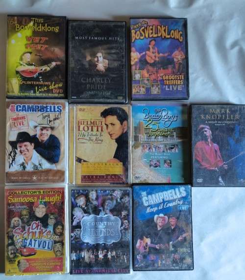 DVD Lot 9 - Mix Lot of Music DVDs