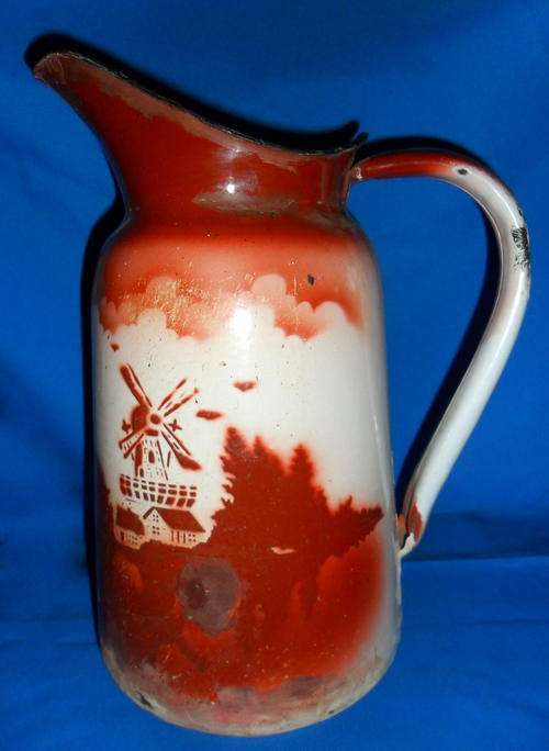 Antique/Vintage Enamel Pitcher