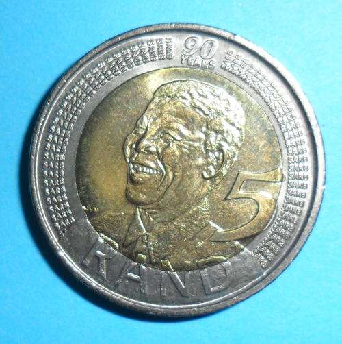 2008 90th Birthday Mandela R5 Coin - UNC Condition
