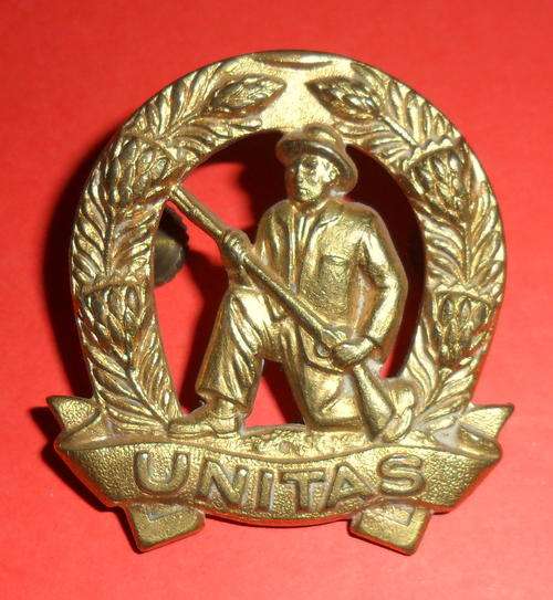 Commando UNITAS Brass Cap Badge