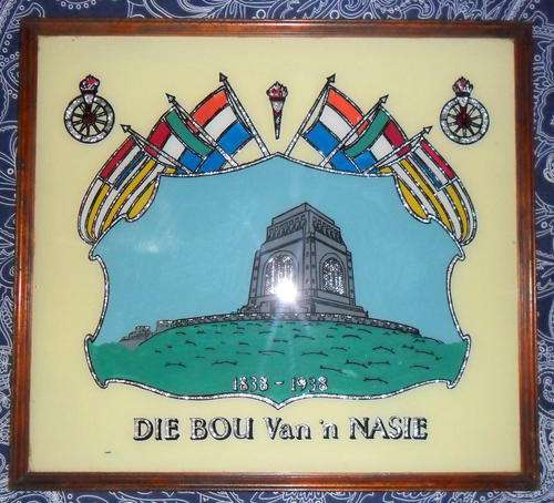 Die Bou Van 'n Nasie 1838-1938 Framed Voortrekker Monument Picture