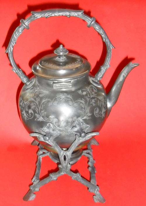 Antique Kettle with Stand & Burner (Scarce!!)