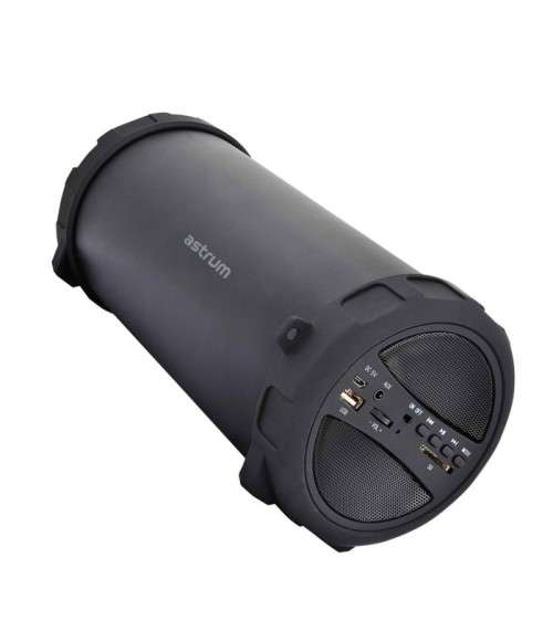 Astrum SM300 Portable Bluetooth Barrel Speaker (10W)(Black)