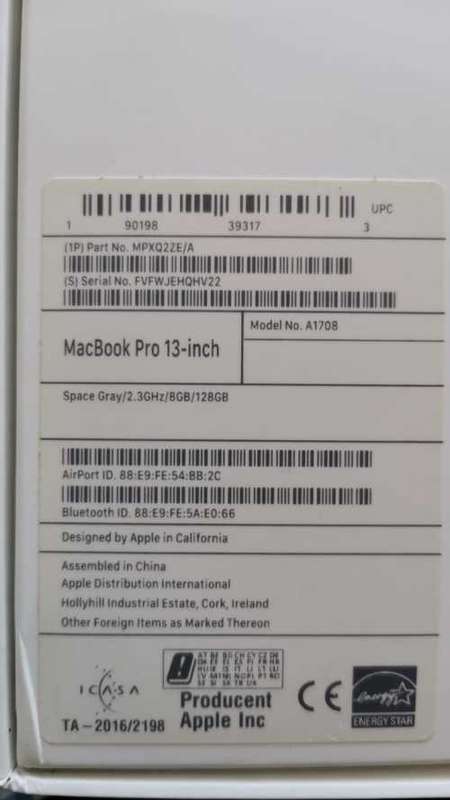 Macbook Pro 2017