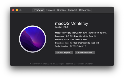 Macbook Pro 2017