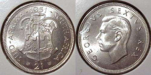 1951 GEOVI TWO SHILLINGS BUNC!!! - SCARCE DATE!!