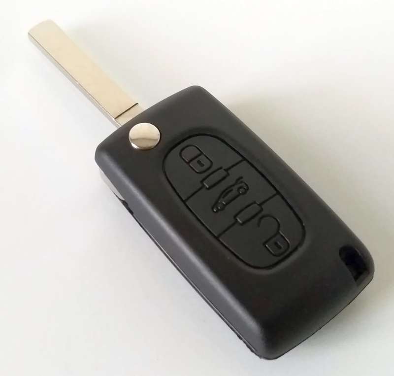 3 Button Flip Key Remote KEY ID46 Chip 433MHz for Peugeot 307 407 308 VA2 Blade