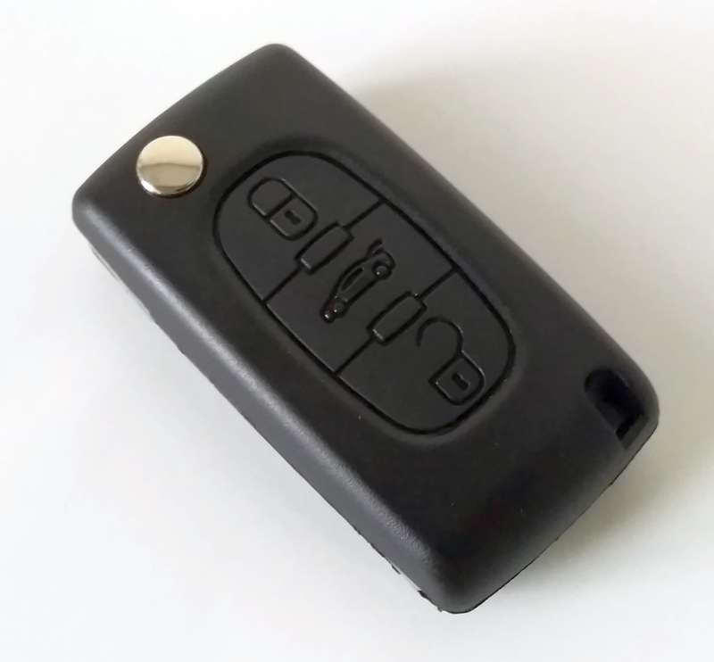 3 Button Flip Key Remote KEY ID46 Chip 433MHz for Peugeot 307 407 308 VA2 Blade