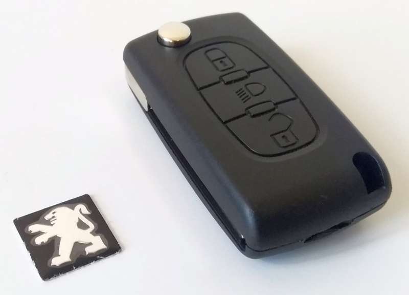 3 Button Flip Remote Shell for Peugeot 207 307 407 607 807 CE0523 Blade VA2