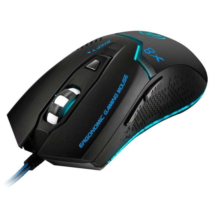 iMICE X8 LED Colorful Light USB 6 Buttons 3200 DPI Wired Optical Gaming Mouse