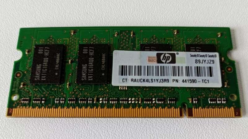 Samsung 1GB DDR2-667 laptop RAM (original HP part)
