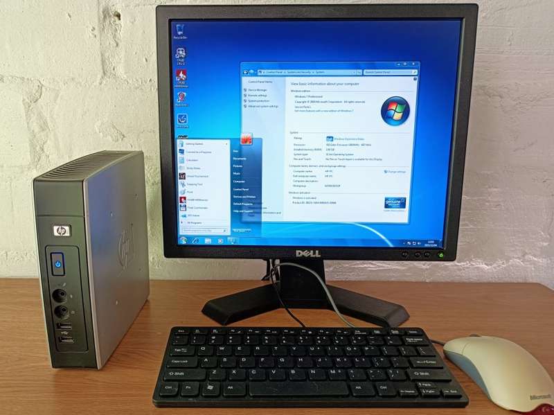 Retro Gaming | HP T5630W Thin Client | VIA Eden 1Ghz CPU | 2GB DDR2 800 RAM | 64GB HDD | Win 7 Pro
