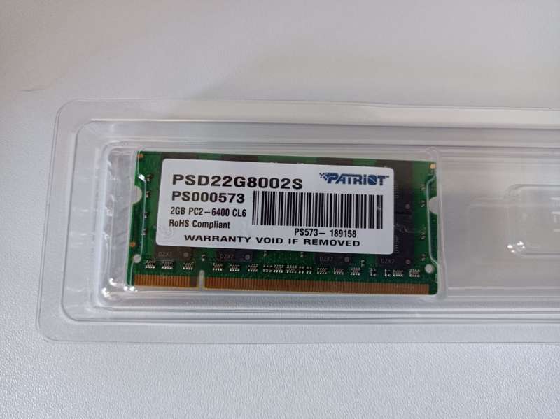 Patriot 2GB DDR2-800 laptop RAM