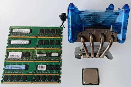 Pentium E2220 CPU + Gigabyte G-Power cooler + 4x512MB DDR2 + 1GB DDR2