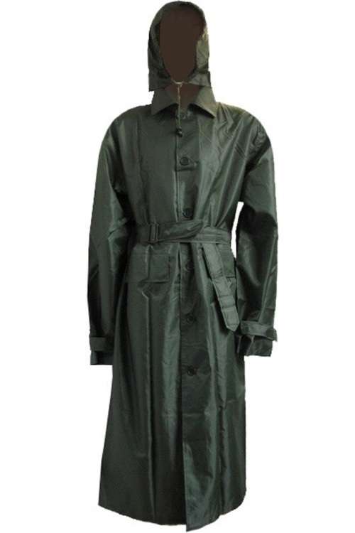 American Military Soldier Style Raincoat 210D Nylon PU Fabric - XL