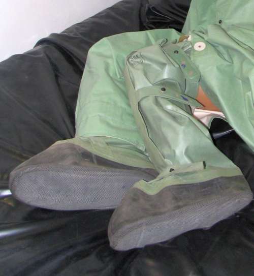 Soviet Chemical Rubber Coat and boots from Cold War | Raincoat, waterproof, protective coat