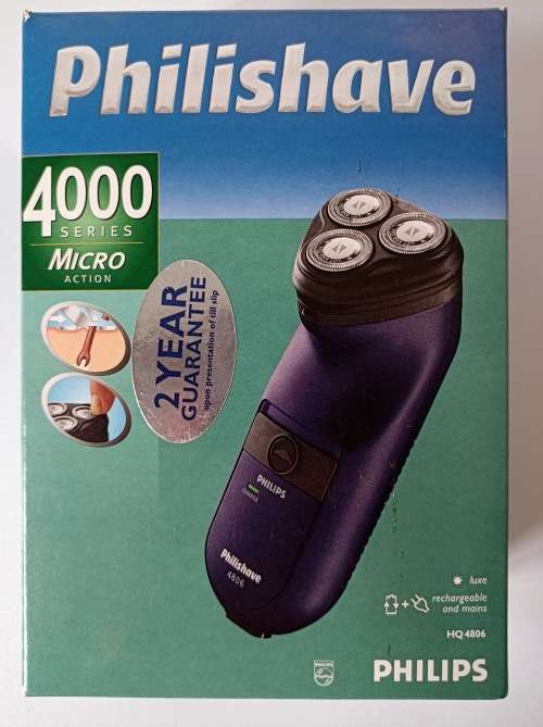 Philishave HQ 4806 rechargable shaver - in box - like new